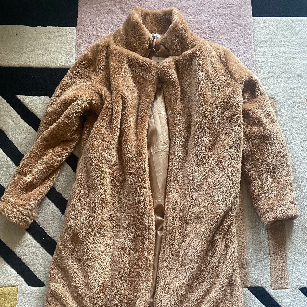 Brown Fuzzy Coat